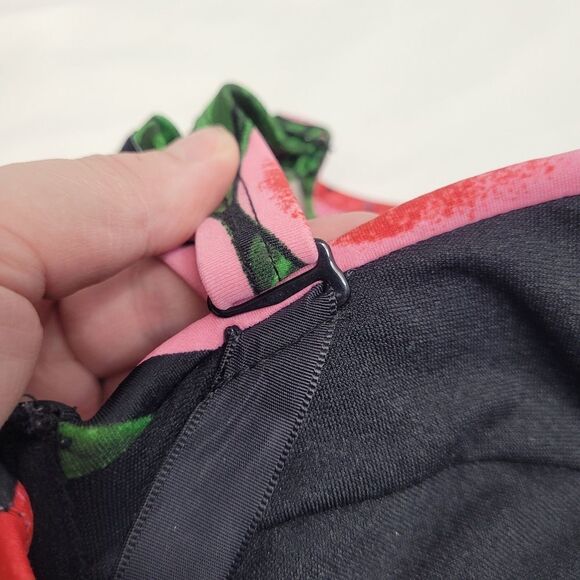 TORRID bikini 2 piece watermelon push up and lattice mesh bottom swimsuit 0X/12 - Picture 11 of 15